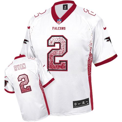 Nike Falcons #2 Matt Ryan White Youth Stitched NFL Elite Drift Fashion Jersey